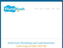 Tablet Screenshot of plumbflushplumbing.com